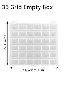 1pc Plastic Sewing Thread Spool Storage Box, Sewing Thread Organizer Box, Transparent Plastic Storage Box With 25 Empty Spool Slots - Multicolor - View 7