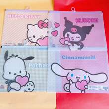 Sanrio Document Folder 2pcs Set Hello Kitty A4 Cute Cartoon File Bag Transparent Waterproof Sealed Plastic Bag Back To School Student Supplies (Some Styles Random) - Multicolor - View 8