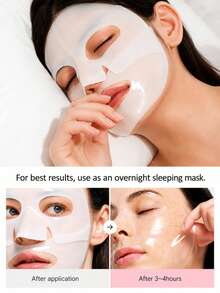 1/4/10pcs Bio-Collagen Sleeping Mask, Hydrogel Face Cream, Deep Moisturizing, Firming, Brightening, Pore-Shrinking, Anti-Aging, Women's Moisturizing, Suitable For Mother's Day Gift And Christmas Gift Box - Multiple Styles - View 5