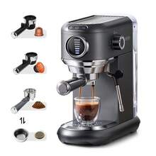 CAFELFFE Espresso Machine, 4-In-1 Semi-Automatic Coffee Maker Compatible With Capsules, 20BAR, Hot & Cold Brewing, Compatible With D* And N* Capsules/ESE Pods/Ground Coffee, Milk Frother, 7-Level Water Adjustment, 1.1L Removable Water Tank - EU F Type Plug(220-240V) - View 10