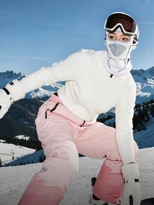 1pc Unisex Autumn/Winter Windproof Solid Color Balaclava Hat, Warm Head Cover Suitable For Daily Outdoor Cycling Wear - Multicolor - View 3