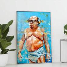 1pc Modern Oil Painting Art Print Decorative Wall Poster Suitable For Bedroom, Study, Living Room, Dining Room Wall Decor, Frame Not Included - A - View 5