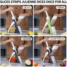 Vegetable Slicer, Shredder, Dicer, Stainless Steel Slicer, Practical Kitchen Tool. - View 6