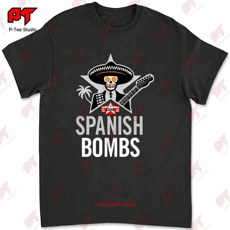 Camiseta Punk De The Clash Spanish Bombs, RZVU - 款式 - 查看 1