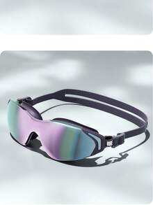 Unisex Anti-Fog Wide View Swimming Goggles For Adults, Silver - Multicolor - View 7