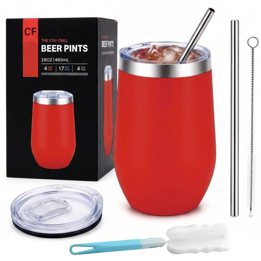 Vacuum Flasks & Thermoses - Red - View 1