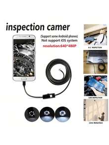 Kamera Endoskop, Endoskop USB Tipe-C, Kabel Fleksibel yang Dapat Diatur, Kamera Inspeksi Pipa Definisi Tinggi 640x480P, Cocok untuk Smartphone Android, Tablet, dan Perbaikan Mobil - A - View 3