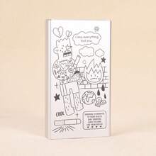 Cabin puff 1pc Vintage Leopard Print Cartoon Graffiti Portable Cigarette Case, Spring Slide Cover Long Storage Box, Personalized Portable Pocket Organizer Small Box, Wonderful Holiday Gift. - One Size Fits All - View 15