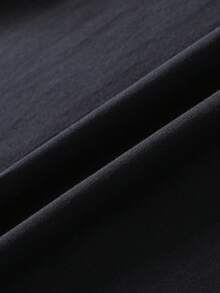 Summer, Men's Sports T-Shirt, Slightly Elastic Knitted Fabric, Printed T-Shirt, Regular Fit, Slightly Elastic Fabric, T-Shirt - Black - View 5