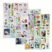 SNOOPY 1 Set/8 Pcs Cute Dog Doodle Paper Cut Stickers, Popular Decorative Packaging Material, Waterproof Stickers, Halloween Gift, Best Stationery Gift Choice - Multicolor - View 4