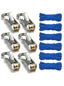 Set Kait Katrol Tali yang Dapat Diatur, Kait Ratchet Tugas Berat, Cocok untuk Tenda, Tanaman dan Garasi, Pengikat Kargo, Aksesori Pengikat Kendaraan - set kait katrol tali - View 10