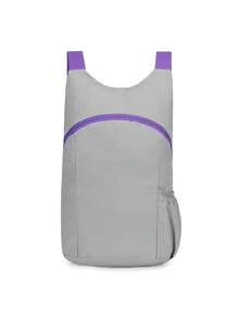 1pc Lightweight Foldable Portable Backpack Outdoor Sports Bag Lightweight Casual Multifunctional Hiking Backpack - Multicolor - View 13