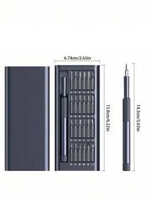 25合1精密螺絲起子套組，含Torx頭迷你維修工具組，適用於Macbook、電腦、筆記型電腦、Switch、眼鏡、手錶、智能門鈴、電子產品，適合男性的小禮物工具 - 彩色 - 查看 3
