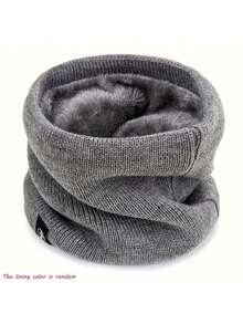 Knitted Neck Warmer Scarf With Fleece Lining, Unisex Hooded Neck Warm, Suitable For Cycling And Neck Support - Multicolor - View 14