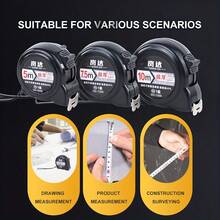 New Steel Tape Measure, All-Black Anti-Drop Wear-Resistant Shell, Durable Steel Tape Measure - 118.11 Inches/196.85 Inches/295.28 Inches/393.7 Inches, Easy-To-Read Display, With Thickened ABS Shell, Retractable, Suitable For Woodworking, DIY, Professional Measurement, Home Use Durable Tool, Sturdy Construction, Multi-Functional Repair Tool And Construction Accuracy - Multicolor - View 7