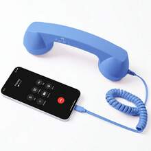Vintage Landline Phone Handset Call Microphone, 3.5mm / Type‑C Direct Plug‑In Handset Microphone With Volume Control Anti‑Tangle Cable For Smartphones - View 29