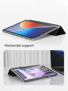 3-折平板保護殼 A16 相容 iPad 11代 平板保護殼 磨砂背蓋附筆槽 智能休眠/喚醒 全方位防摔 相容 iPad 9代、Air 11、10代 平板保護殼 相容 Tab M11 相容 Redmi Pad 2 11"/Pad SE 11-Inch 平板保護殼 MatePad SE 11" 保護殼 - 黑色 - 查看 7