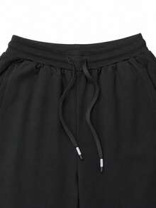 Men's Black Joggers, Men's Sweatpants, Black Sports Pants, Training Pants, Gym Pants, Casual Pants, Cuffed Sweatpants, Zipper Pockets Fall - Black - View 4