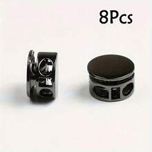 8/12/20Pcs No-Tie Shoelace Fasteners | Aluminum Alloy Spring Clips, Easy Installation, Cylindrical Dual-Hole Design, Anti-Slip Stopper, Suitable For Sports And Daily Footwear Metal Spring Rope Locks, Shoelaces, Backpacks, Drawstrings And Jacket Metal Adjustment Buckles - Multicolor - View 23