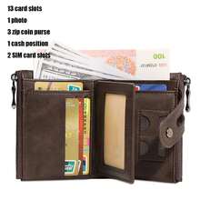 Men Wallet & Check Holder - Coffee Brown - View 5