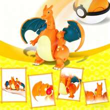 pokemon 兒童可變形寶可夢噴火龍怪獸球互動玩具，可變形口袋妖怪動作公仔，兒童動漫收藏模型，適合男孩女孩的節日生日禮物 - -Charizard - 查看 4