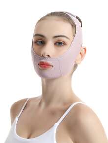 1 Women's Face Mask, Face-Lifting, V-Shape Face-Lifting Band, Sleep Chin Strap, Comfortable Face Strap-Suitable For Home Use And Back-To-School Season - Multicolor - View 2