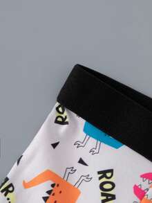 Young Boy Casual Cartoon Print Boxer Shorts 8pcs/Pack - Multicolor - View 5