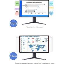 2 Pcs Large Computer Monitor Memo Board No Monitors, 13.6 X 3.6 Inch Monitor Sticky Note Holder Computer Monitor Message Board Frameless Monitors - 2 Pieces 13.6" - View 7