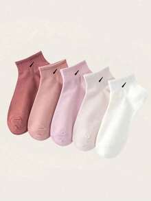 20 Pairs Women's Short Socks, New Colorful Cartoon Versatile Comfortable Socks, Simple Sweat-Absorbent Odor-Resistant Best Short Socks - Multicolor - View 5