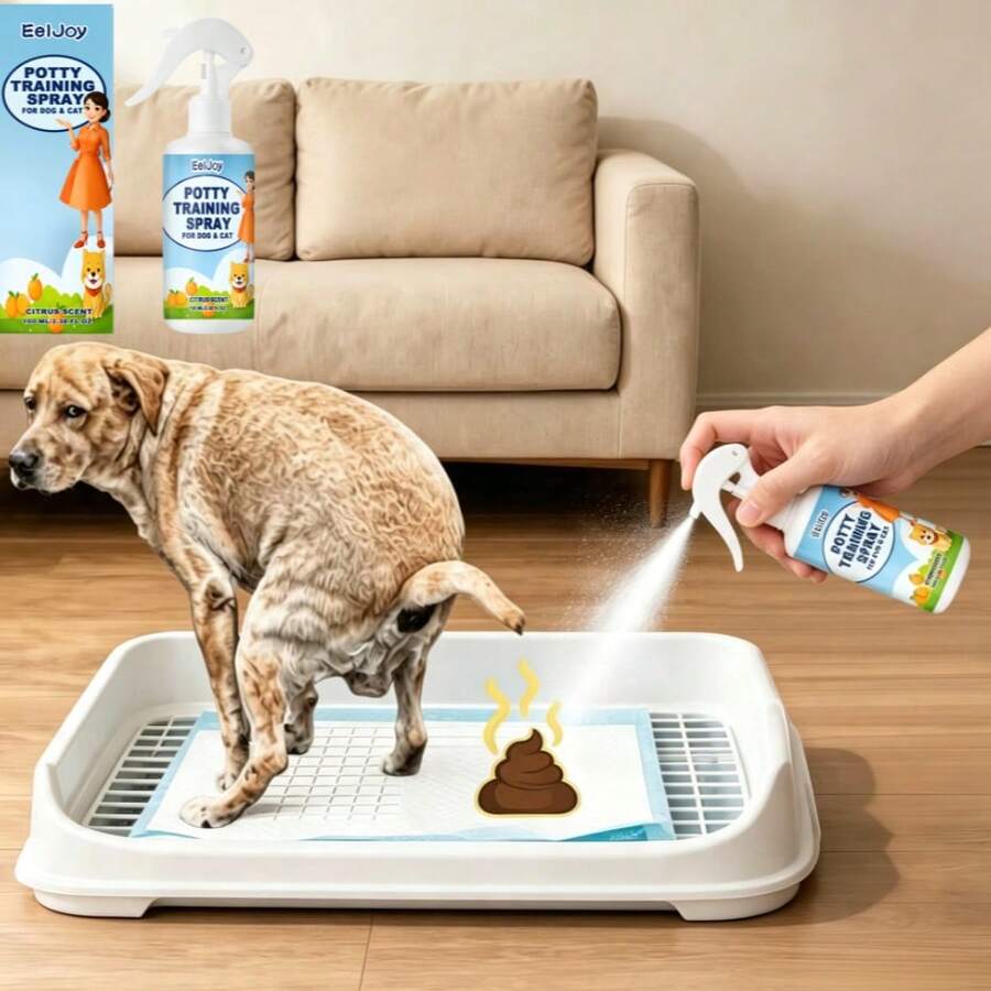 Dog And Cat Toilet Training Spray, Targeted Elimination Guidance And Deterrent Spray For Pets, Improves Home Environment, Reduces Indoor Random Excretion, Provides Continuous Guidance And Protection. A Great Gift For Family And Friends