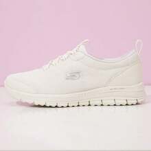 Skechers ULTRA LIGHT Lace-Up Walking Shoes Breathable Mesh Lightweight Soft Sole Casual Sports Shoes - White - View 7