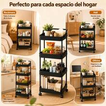 Multipurpose Carts & Push Cabinets - Black - View 4