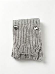 Children's Knitted Winter Scarf, Unisex, Warm Wool Material - Multicolor - View 8