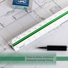 Mr Pen Architectural Scale Ruler, 12" Plastic Architect Scale - White - View 5
