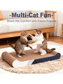 1pc Minimalist Cat Scratching Board, Clean And Elegant, Bone-Shaped Design, Indoor Cat Scratching Board, Exquisite Halloween Gift For Furry Friends, Comfortable Resting Spot To Satisfy Scratching Needs, Durable Scratch-Resistant Cat Scratching Board, Let Cats Entertain Themselves And Pass Time, Ideal Halloween Holiday Gift - one-size - View 11