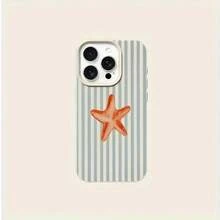 條紋海星圖案時尚手機殼，適用於 iPhone 16/17/16 Pro/16 Plus/16 Pro Max，生日禮物、週年紀念 - 彩色 - 查看 5