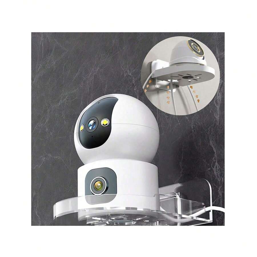 1pc Wall Mount Camera Bracket, Surveillance Tray, Multi-Function Home Wall Shelf - Multicolor - View 1