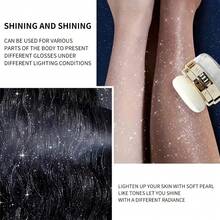 Floral Snow Glitter Highlighter Powder - Soft & Shiny Makeup Effect, Suitable For Body And Face, Lightweight Coverage, Skin-Smoothing Effect, Ideal Skin Highlighter, Body Highlighter Product | Skin-Smoothing Effect | Lightweight Powder, Highlighter Makeup - Multicolor - View 5