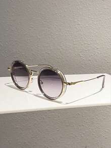 1 Pc Oversized Round Fashion Glasses For Women 2026 New In Full Rim Casual Decorative Glasses Stylish Design Ladies' Fashion Accessories - 3800 - View 9