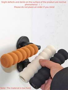 1/2/4pcs Colorful Spiral Door Handle Protective Covers Set, Anti-Static, Anti-Collision, Anti-Scratch Thickened Cushioning Sleeve, Reusable Quiet Grip Enhancement Cover, Suitable For Bedroom, Bathroom, Window And Refrigerator Handles - Multicolor - View 2