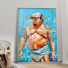1pc Modern Oil Painting Art Print Decorative Wall Poster Suitable For Bedroom, Study, Living Room, Dining Room Wall Decor, Frame Not Included - A - View 14