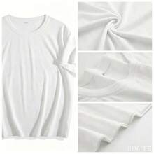 1pcsWomen's If Crabby Please Return To The Beach Salty Graphic T-Shirt 100% Cotton Double-Sided Print Oversized Casual Summer Tops |   Summer Clothes - 白色 3 - 查看 4
