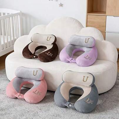 Comfortable Breathable Travel Pillow, U-Shaped Pillow Detachable,  Travel Neck Pillow, Suitable For Travel, Car, Home, Office, Airplane, Train, Rest For Head And Neck Support