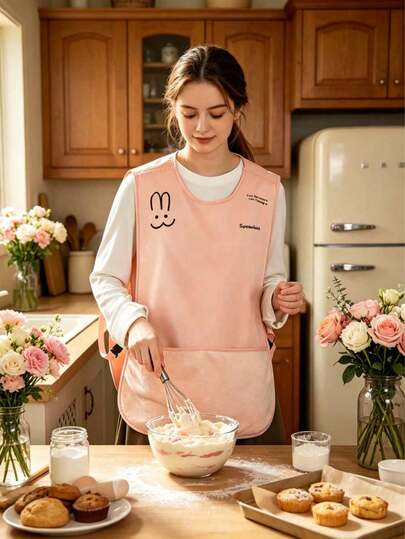 Multifunctional Apron, Kitchen Home Use, Waterproof Oil-Proof Wipeable, Vest-Style Sleeveless One Size With Hand Towel Cover, Premium Catering Cooking Workwear, Unisex
