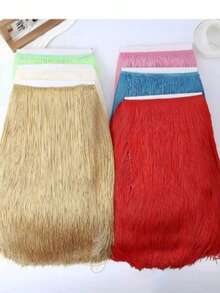 1 Yard Lace Tassel Trim, Suitable For 50cm Long DIY Latin Dance Costume Stage Accessories Lace Ribbon - Multicolor - View 1