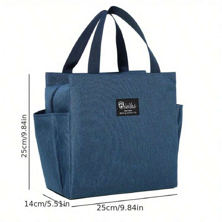 1pc Large Capacity Daisy Lunch Bag, Reusable Cute Tote Lunch Box, Suitable For Workers, Office, Travel, Outdoor - View 6
