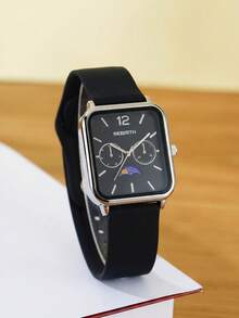 1pc Women's Quartz Watch With Silicone Strap, Casual College Style, Suitable For Daily Wear - one-size - View 8