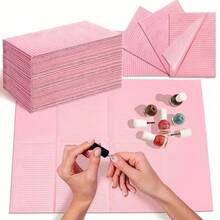 50/125PCS Nail Table Mats, Three-Layer Waterproof Foldable Cleaning Mats, Tablecloth, Nail Napkins, Multi-Functional Beauty, Tattoo, Dental Cleaning Cloths, Waterproof Tablecloth, Nail Tools - Multicolor - View 1