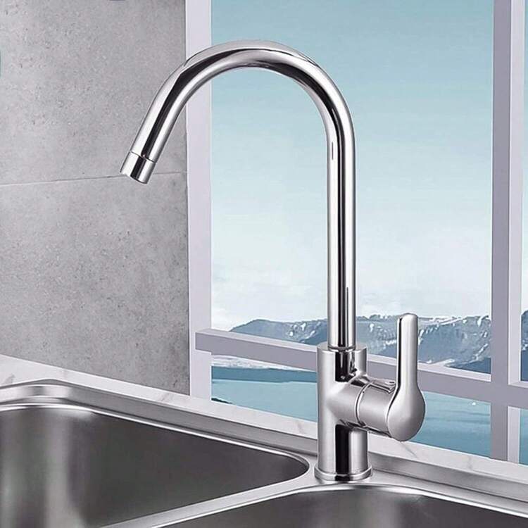Kitchen Sink Mixer Taps Swivel Spout Single Lever Tap Mono  Faucet Modern - 1 - View 3