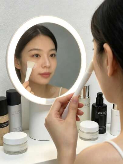 Dual-Ended Silicone Mask Brush/Scraper - 2-In-1 Tool For Applying And Removing Masks, Travel Size